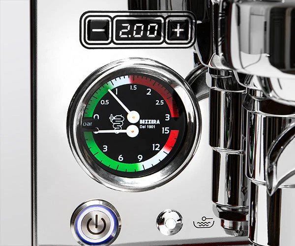 Bezzera Aria PID Espresso Machine With Flow Control - Pure Steel - Image 8