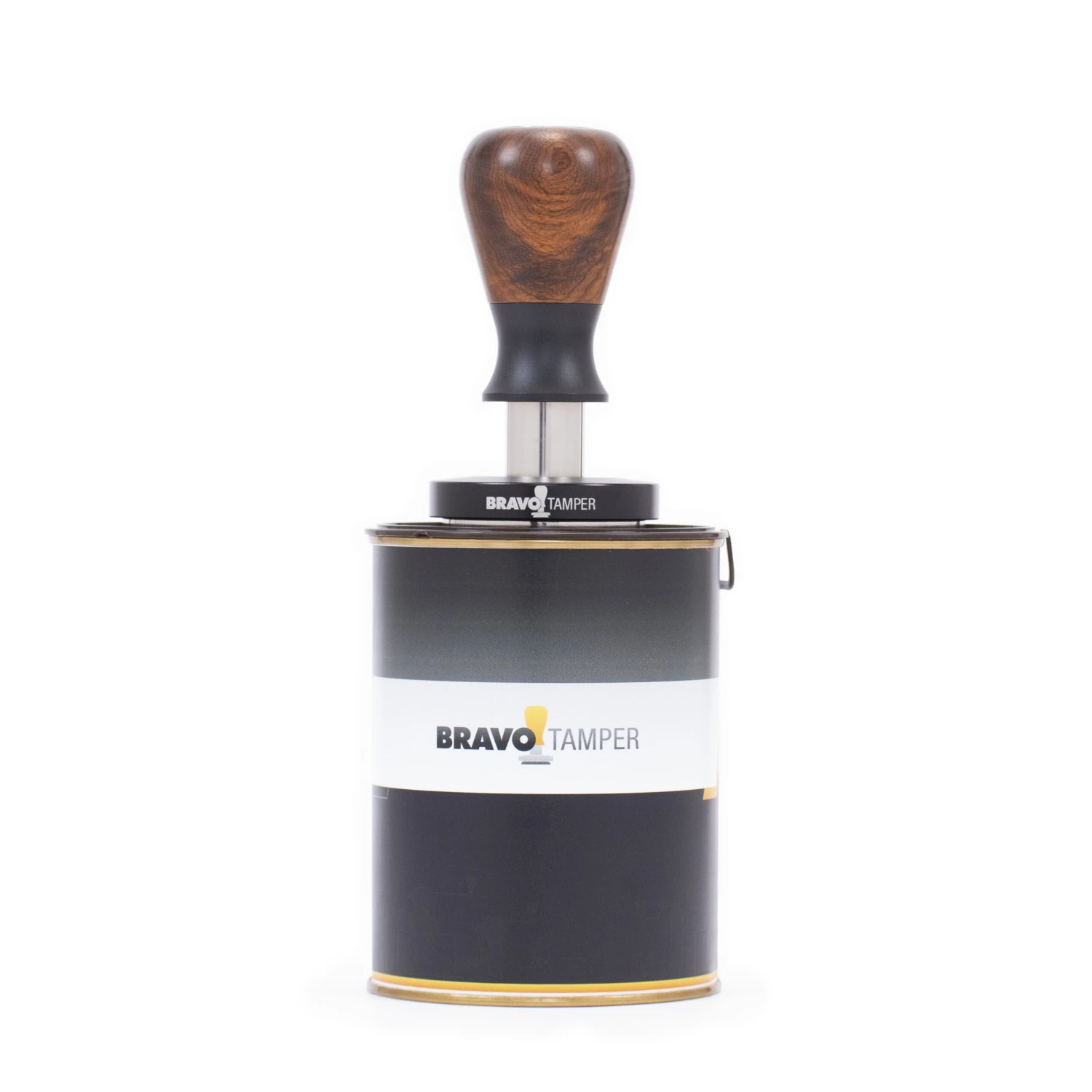 Bravo Espresso Tamper Dark Wood Handle 58.5 Mm - Image 3
