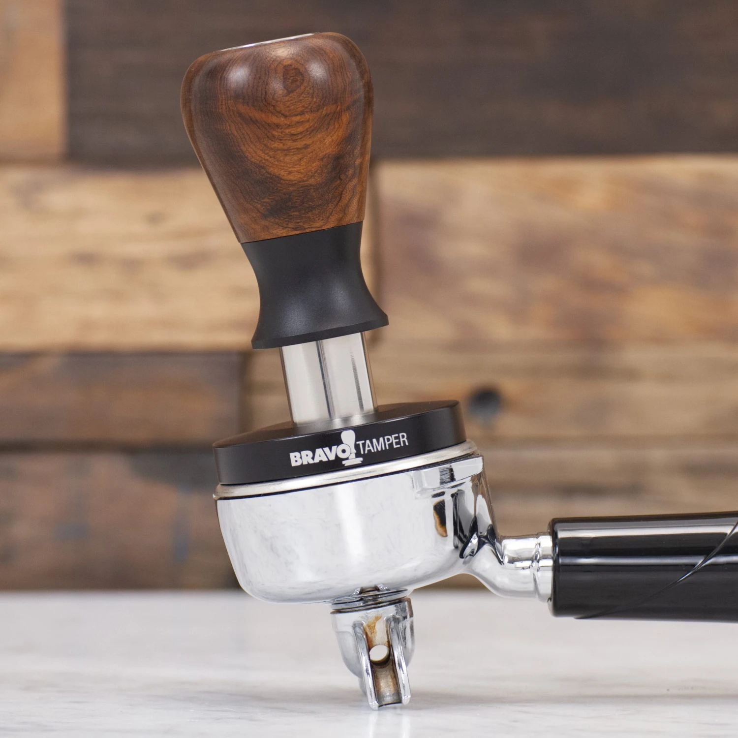 Bravo Espresso Tamper Dark Wood Handle 58.5 Mm - Image 6