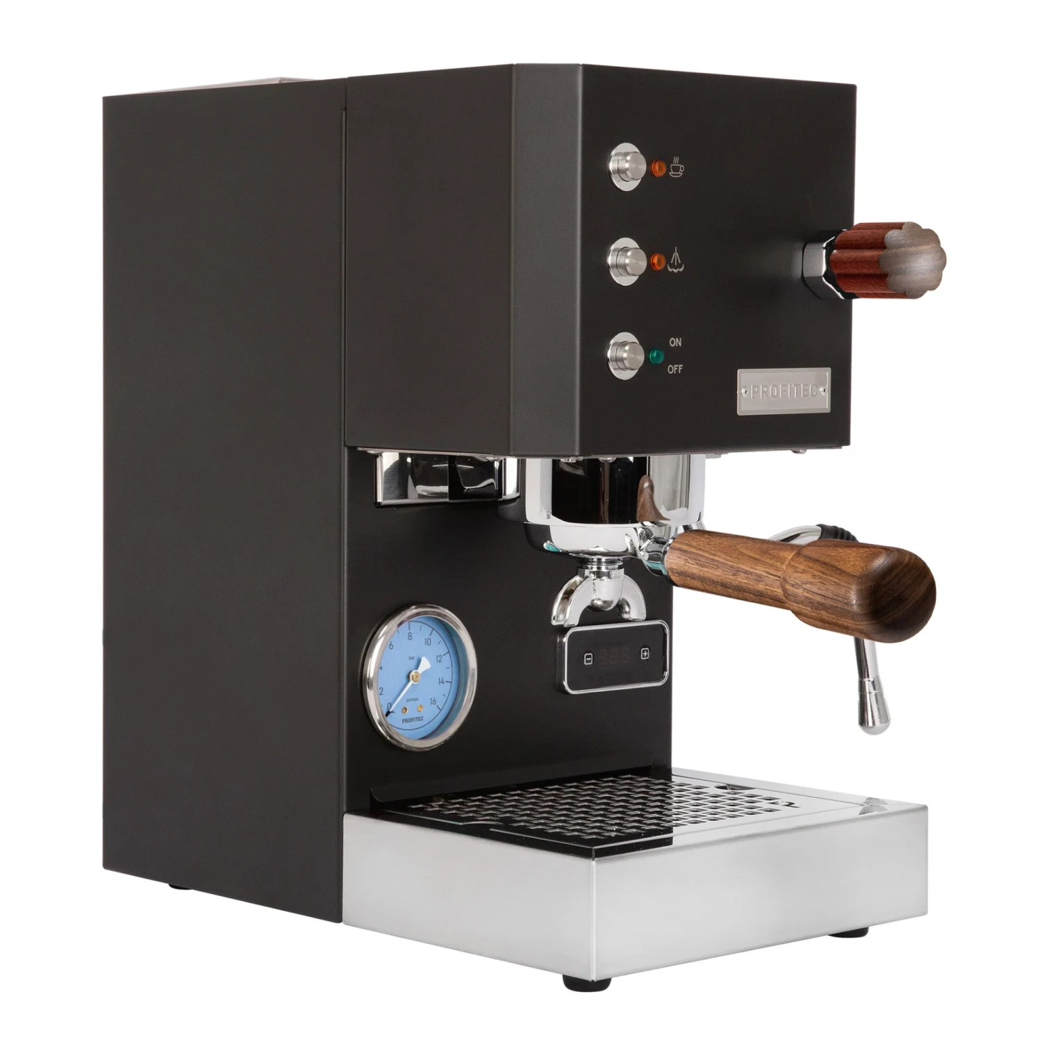 Profitec GO Espresso Machine - Black With Walnut