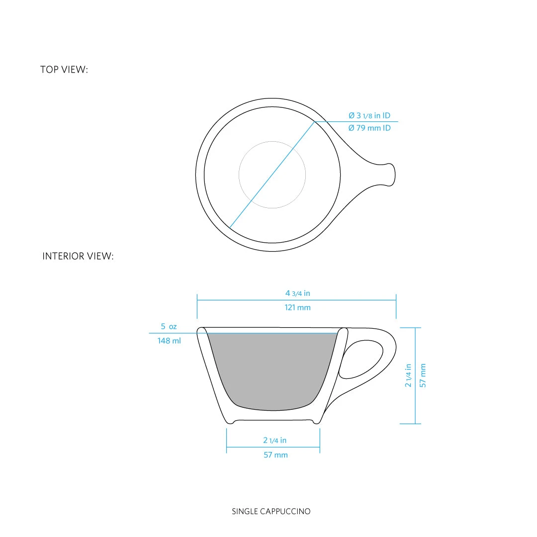 NotNeutral Cappuccino Cup And Saucer - Light Gray - Image 2