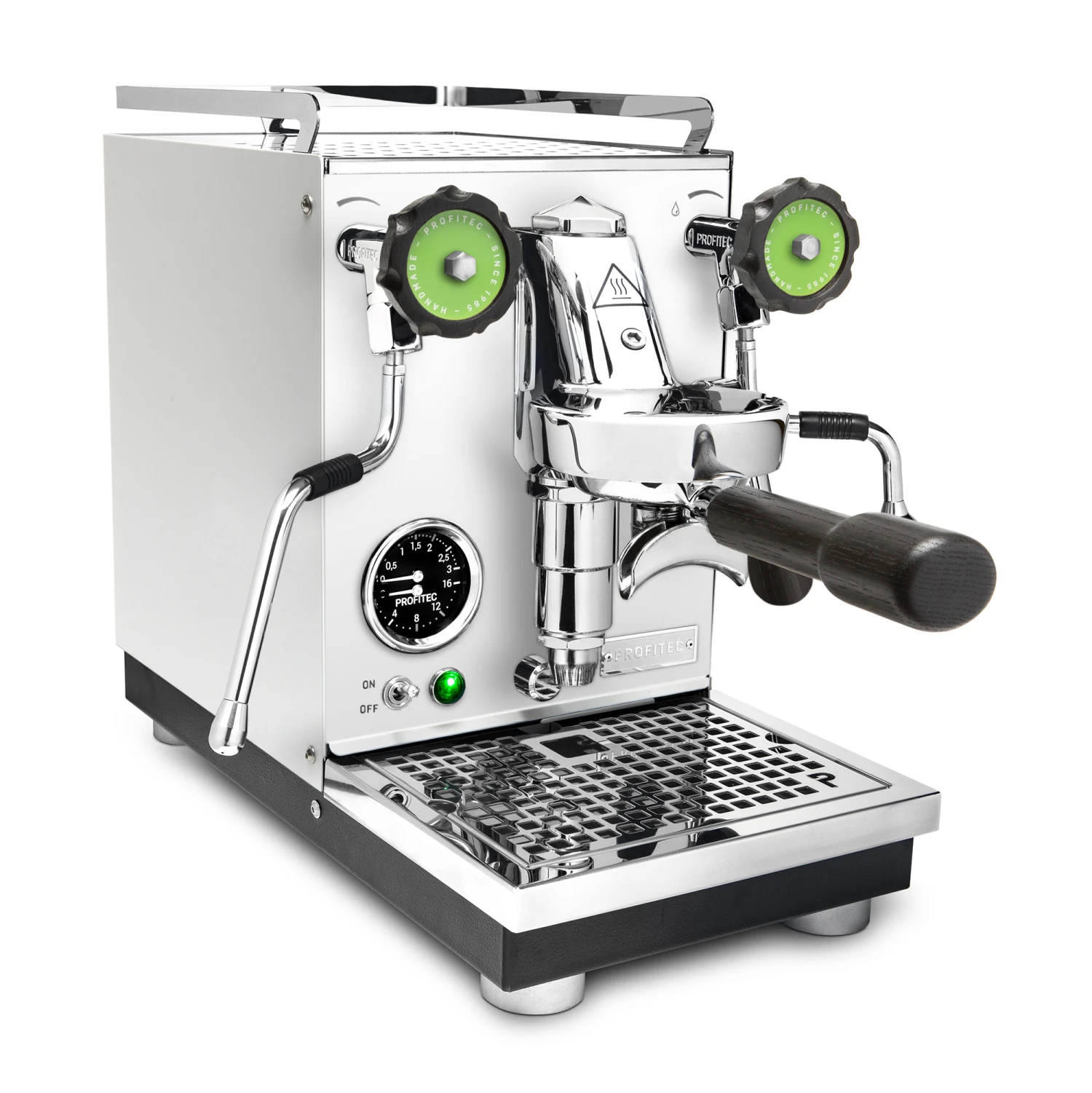Profitec Pro 400 Espresso Machine In Matte White With Blackened Oak - Image 4