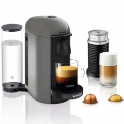 Nespresso VertuoPlus And Aeroccino Bundle In Gray